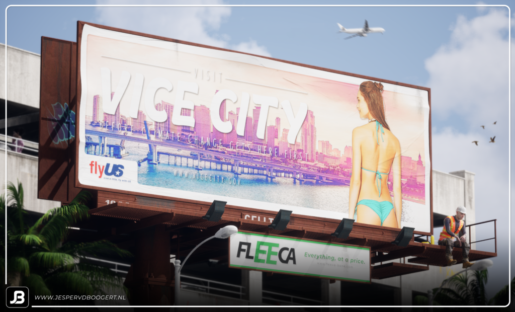 Jesper van den Boogert - Visit Vice City Billboard (GTA VI)