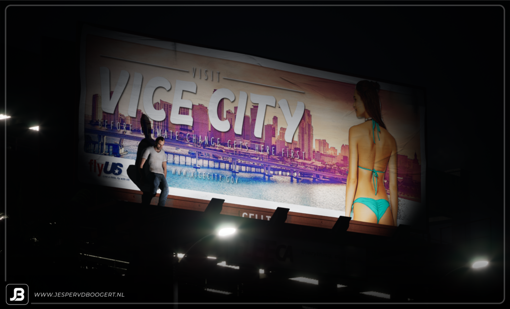 Jesper van den Boogert - Visit Vice City Billboard (GTA VI)